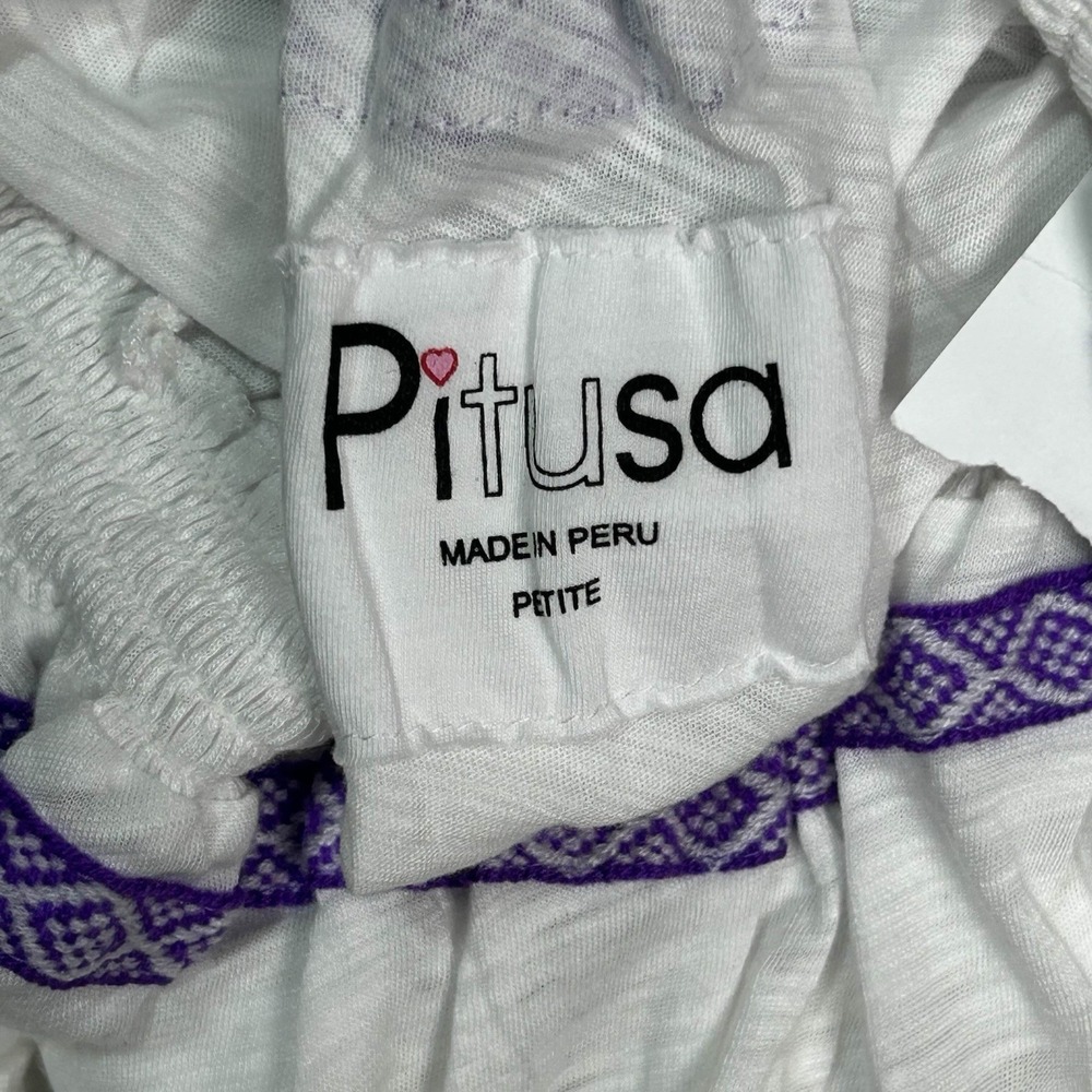 Pitusa Off Shoulder Coverup Dress Beachwear Smock Swim Size XS/S - Picture 2 of 5